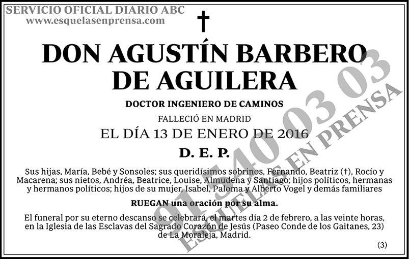Agustín Barbero de Aguilera